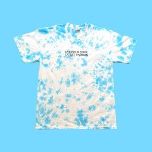 Dyeing Is Your Latest Fashion - Aquamarine Tie Dye T-Shirt